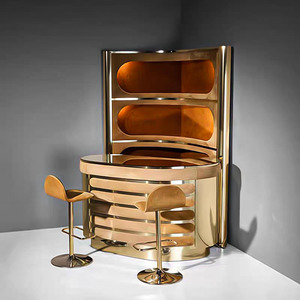 Armoire de <span class=keywords><strong>bar</strong></span> triangle personnalisée de luxe Armoire de rangement design italienne haut de gamme Armoire haute de présentation - Product Image 2
