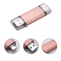 Metal Usb Tipo C OTG Flash Drive 4GB 8GB 16GB 32GB 64GB 128GB Personalizable Tipo C Usb Smart Phone Memory Stick para iMac MacBook