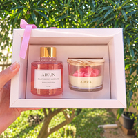 AIKUN Ensemble diffuseur de parfum en rotin naturel sans alcool, personnalisable, assortiment de senteurs, écologique, vente en gros