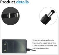 Adaptateur secteur de haute qualité DC AC 24V 2A 48W avec prise EU US UK AU pour rideau motorisé