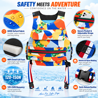 Gilet de sauvetage pour rafting en eaux vives, tissu Oxford 600D, mousse NBR, flottabilité, imperméable, pour adultes et jeunes, kayak, sports nautiques, tout usage