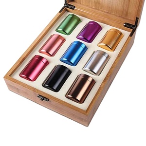 Metal Aluminum Portable Small Sealed Cans Travel Tea Caddy Airtight Smell Proof Container Stash Jar Hot sale