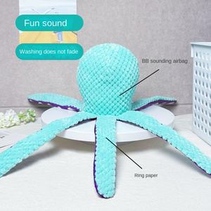 Juguete de Pulpo de Peluche de Terciopelo de Piña, Resistente a Mordeduras, Realista, con Airbag Integrado, Tentáculos Largos, Interactivo para Masticar - Product Image 1