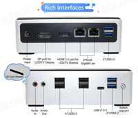 Sistema Barebone de Computadora con Intel Core I7 10510U/I5 10210U, Doble DDR4 y SSD, Montaje VESA, Directo de Fábrica, para Oficina en Casa, Mini PC