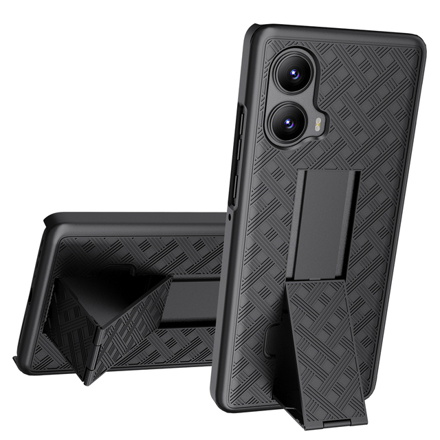 Shockproof Cover Phone Case for Moto Edge 2024 Anti-Scratch Shockproof Mobile Phone Cases With Weave and Stand