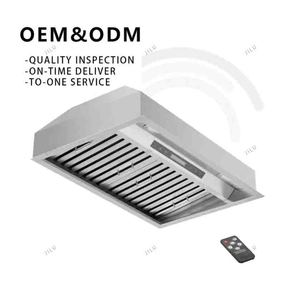 Campana Extractora Eléctrica Empotrada <span class=keywords><strong>de</strong></span> Acero Inoxidable con Chimenea <span class=keywords><strong>de</strong></span> Vidrio <span class=keywords><strong>y</strong></span> Aluminio para Equipos <span class=keywords><strong>de</strong></span> <span class=keywords><strong>Cocina</strong></span> <span class=keywords><strong>de</strong></span> Uso Doméstico - Product Image 1