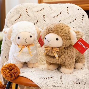 Muñeco de Peluche de Oveja Pequeña con Pelo Rizado, Adorable Cordero de Peluche, Ideal como Regalo Navideño y Decoración del Hogar - Product Image 6