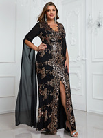 Nouvelles robes Abaya turques en mousseline de soie noire et dorée à manches longues, grande taille, pour femmes arabes, vente en gros de robes Kaftan pour femmes en Turquie