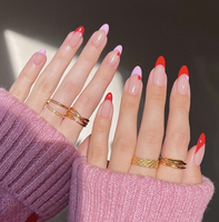 Senboma – aiguilles à pression réutilisable sur les ongles, colle sur les ongles en acrylique, colle sur les ongles en Gel