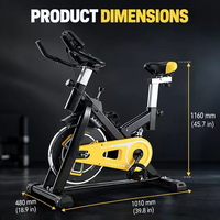 Siap Kirim Sepeda Spinning MOQ Rendah Tersedia di Gudang Sistem Belt Drive Senyap Sepeda Olahraga Rumahan Harga Grosir Pabrik Dukungan OEM ODM