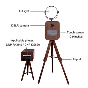 Photomaton en bois rétro personnalisé, <span class=keywords><strong>meilleur</strong></span> prix, photomaton pour appareil <span class=keywords><strong>photo</strong></span> reflex numérique, pour mariage, extérieur, portable, photomaton en bois massif - Product Image 2