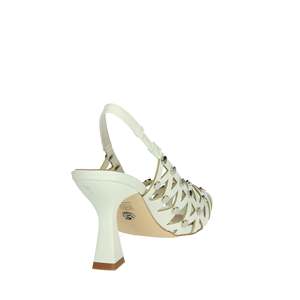 Sandali Donna Slingback con Tacco GP785 Nero, Cinturini in Pelle con Borchie, Punta Affusolata - Product Image 2