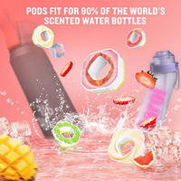 Bouteille d'eau Air Up Style Flavor avec capsules aromatisées sans sucre, saveurs pastèque, myrtille, café, pour le sport et les voyages