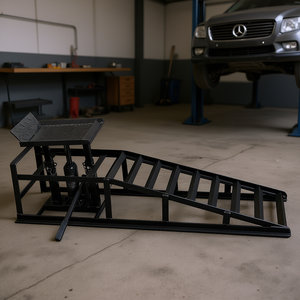 2 packs de rampes hydrauliques noires de 5 tonnes pour le garage, la réparation et l'entretien des véhicules. - Product Image 2