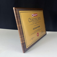 Personnalisé Or Argent En Aluminium En Bois Certificat Médaille Prix Plaques Vierges