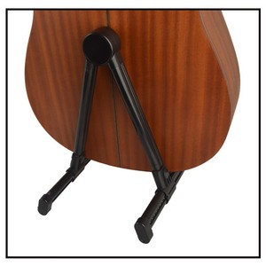 Support de <span class=keywords><strong>guitare</strong></span> noir en forme de A avec coussinet en silicone, pliable, stable, en ABS, pour <span class=keywords><strong>guitare</strong></span> folk, idéal pour la maison et la salle de classe - Product Image 4