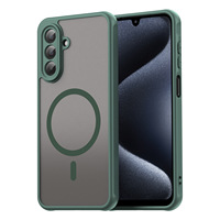 Étui de protection transparent anti-traces de doigts en silicone gel magnétique pour Samsung A17 et S25 FE