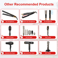 Lisseur à cheveux en titane 1,18 pouce, fer plat à température numérique 80-250°C, chauffage rapide MCH, double tension, vente en gros pour salons