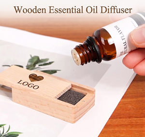 Boîte diffuseur d'aromathérapie artisanale en bois, diffuseur en pierre volcanique, boîte diffuseur en bois amusante - Product Image 2
