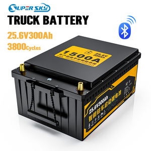 Oem Heavy Duty Batería de iones de litio 25,6 V 300ah Camiones Lifepo4 Batería para camiones - Product Image 1