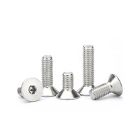 Vis à tête fraisée hexagonale SS304 DIN7991 M1.6 M2 M2.5 M3 M4 M5 M6 M8 M16 Vis de machine à tête fraisée plate à six pans creux