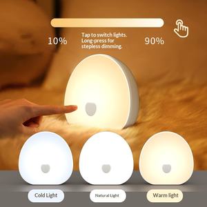 Máquina de Ruido Blanco para Dormir al por Mayor con Temporizador Inteligente, Luz Nocturna LED Recargable Táctil, Audio Relajante y Lámpara para Dormitorio - Product Image 4
