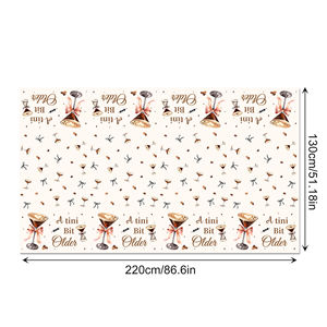 ZB360 <span class=keywords><strong>Espresso</strong></span> Martini PE tovaglia Martini Bar copertura tavolo in plastica per Martini addio al nubilato festa di compleanno decorazioni per festa - Product Image 3