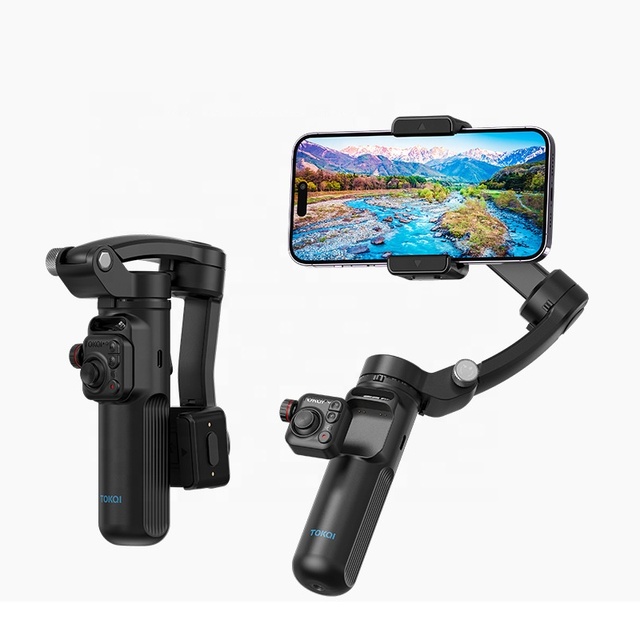 M02 Portable 3-Axis Gimbal Stabilizer Flexible AI Auto Tracker with Tripod for Vlogging for Mobile Phones