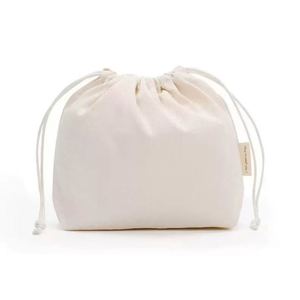 Bolsa de Lona de Algodón de Alta Calidad con Cordón, Bolsa Protectora Contra el Polvo de Color Natural con Doble Cordón - Product Image 4
