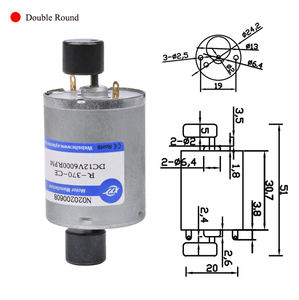 XYT 370 Mini 12V/24V vibrateur moteur brosse Commutation aimant Permanent Construction pour masseur jouets sexuels Dc petite Vibration - Product Image 2