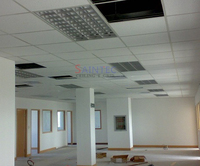 WLX Carreau de plafond carré en fibre minérale blanche bon marché au design moderne imperméable et ignifuge avec style artistique