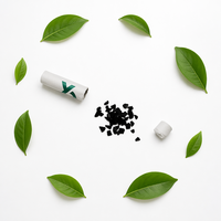 Embouts de filtre à cigarettes en céramique moderne haut de gamme avec charbon actif naturel de coquille de noix de coco pour l'élimination des odeurs de fumée, tailles 5.3-8mm