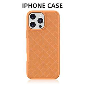 Presa di fabbrica per <span class=keywords><strong>Apple</strong></span> 16 Pro Max <span class=keywords><strong>custodia</strong></span> in <span class=keywords><strong>pelle</strong></span> geometrica TPU Anti-Drop con protezione per fotocamera <span class=keywords><strong>custodia</strong></span> per cellulare - Product Image 5