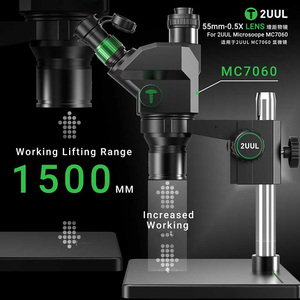 <span class=keywords><strong>Objectif</strong></span> 2UUL MS05 55mm-0.5X pour microscope 2UUL MC7060 – <span class=keywords><strong>Objectif</strong></span> de caméra de microscope à entretien pratique pour outils de réparation de téléphones - Product Image 5