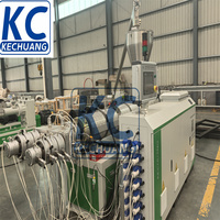Hochleistungs-Mehrfachdüsen-Doppelschnecken-PVC-Rohrextrusionsanlage mit 2/4 Düsen für kleine Rohre 16-40mm