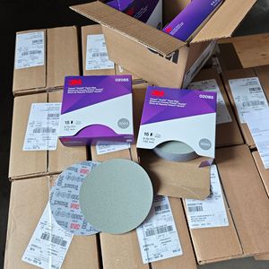 Disque en mousse 3M 02085 Trizact Hookit 6 pouces, éponge abrasive en carbure <span class=keywords><strong>de</strong></span> silicium, disque abrasif 443SA P3000 pour le <span class=keywords><strong>ponçage</strong></span> <span class=keywords><strong>de</strong></span> finition, nouvel emballage - Product Image 4