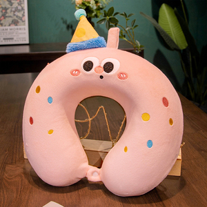 Vente en gros Oreiller en mousse à mémoire de forme en U Oreiller de voyage en forme d'<span class=keywords><strong>animal</strong></span> de dessin animé - Product Image 6