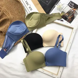 Bra Push Up Tak Terlihat, Bra Formal Tanpa Tali, Gaun Pernikahan Malam Brassiere Baru Terjun Tali Konversi Tambal Sulam 0100