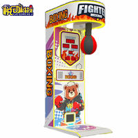Machine de boxe interactive à monnayeur en métal robuste avec support en anglais pour usage intérieur/extérieur
