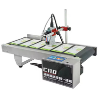 Imprimante jet d'encre mini convoyeur C110 pour l'impression d'étiquettes d'emballages alimentaires, codes de date/lot/expiration sur plastique, écran tactile automatique
