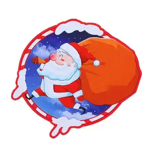 Pegatinas de burbuja de Feliz Navidad para niños, pegatinas 3d con logotipo personalizado, regalo