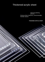 Plaque acrylique transparente (PS) sur mesure pour réfrigérateur, découpe laser A4, usinage CNC, vente en gros, épaisseur 0,5-300 mm, Gaoliangguang
