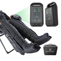 Bottes de compression d'air pour les jambes des athlètes, avec télécommande sans fil électrique, batterie au lithium rechargeable, pompe à 8 chambres, pour le sport