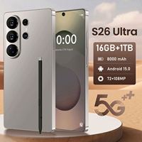 Nouveaux Smartphones Originaux S26 Ultra 2026 16 Go + 1 To 5G Double SIM Déverrouillage Facial Android 14 Téléphone Portable 5G avec Caméra Arrière 108 MP