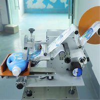Machine d'étiquetage manuelle semi-automatique pour surfaces planes, étiquettes adhésives pour bouteilles carrées, machine d'étiquetage pour surfaces planes