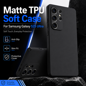 Coque de téléphone souple en TPU mat personnalisée en usine pour <span class=keywords><strong>Samsung</strong></span> Galaxy S25 Ultra, protection antidérapante, ajustement fin - Product Image 1