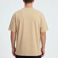 T-shirt Homme Col Rond Coupe Décontractée Streetwear Haute Qualité Design Personnalisé OEM Coupe Oversize Épaules Tombantes T-shirt Ample et Lourd