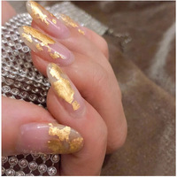Autocollants pour ongles en feuille d'or, d'argent et multicolores, 12 grilles de fragments métalliques, décalcomanies pour nail art, décoration DIY, vente en gros directe usine TSZS