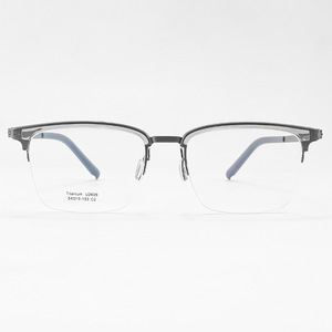 Mắt Khung kính theo toa quang khung danyang kinh doanh nửa rim hình chữ nhật titan thiết kế kính khung cho nam giới - Product Image 5