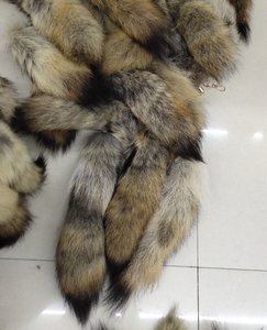 Groothandel Kristal 45Cm Groot Dier Multi Staart Pluizig Goedkope Vossenbont Staart Sleutelhanger Voor Decoratie Faux <span class=keywords><strong>Wolf</strong></span> Staart - Product Image 2